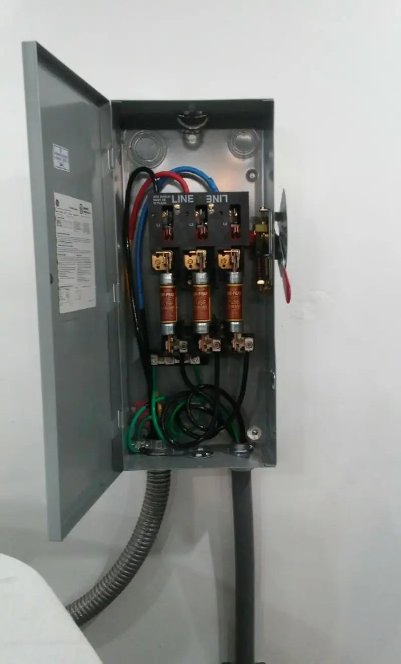 Three-phase disconnect switch installed for Electrical Wiring & Rewiring in East Hills
